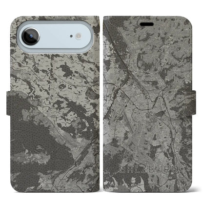 【ザルツブルク（オーストリア）】地図柄iPhoneケース（手帳タイプ）
