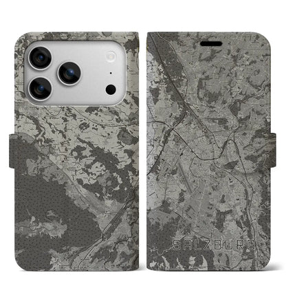 【ザルツブルク（オーストリア）】地図柄iPhoneケース（手帳タイプ）