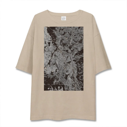 【ザルツブルク（オーストリア）】地図柄ビッグシルエットTシャツ