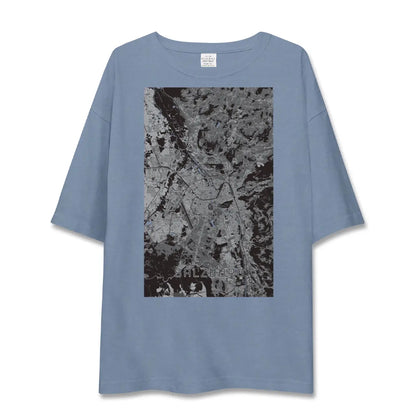 【ザルツブルク（オーストリア）】地図柄ビッグシルエットTシャツ