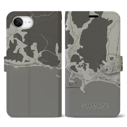 【様似（北海道）】地図柄iPhoneケース（手帳タイプ）