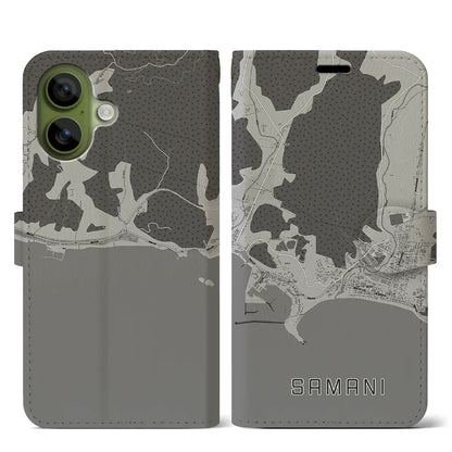 【様似（北海道）】地図柄iPhoneケース（手帳タイプ）