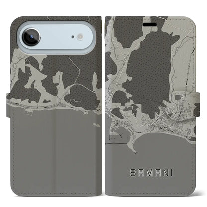 【様似（北海道）】地図柄iPhoneケース（手帳タイプ）