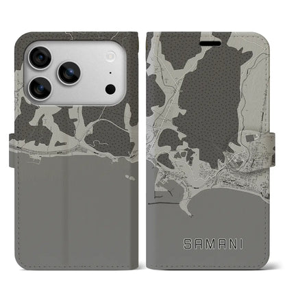 【様似（北海道）】地図柄iPhoneケース（手帳タイプ）