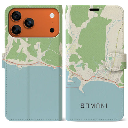 【様似（北海道）】地図柄iPhoneケース（手帳タイプ）