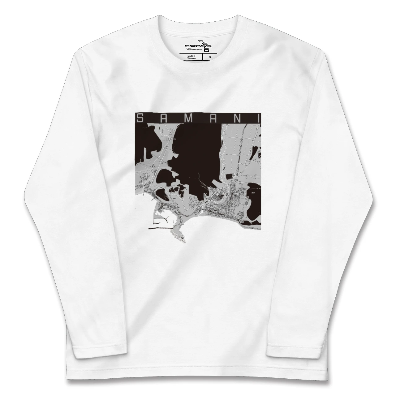 【様似（北海道）】地図柄ロングスリーブTシャツ