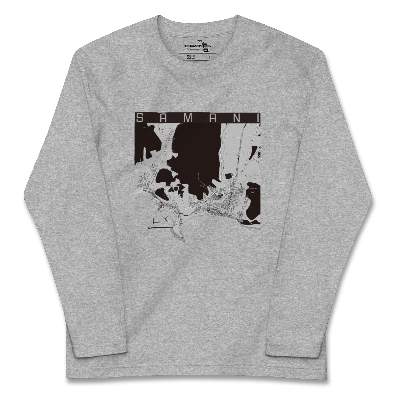 【様似（北海道）】地図柄ロングスリーブTシャツ