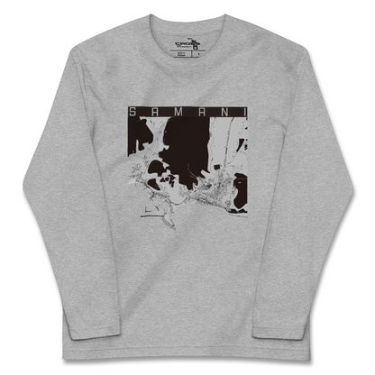 【様似（北海道）】地図柄ロングスリーブTシャツ