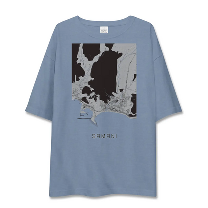 【様似（北海道）】地図柄ビッグシルエットTシャツ