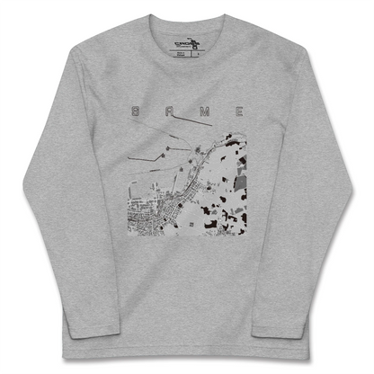 【鮫（青森県）】地図柄ロングスリーブTシャツ