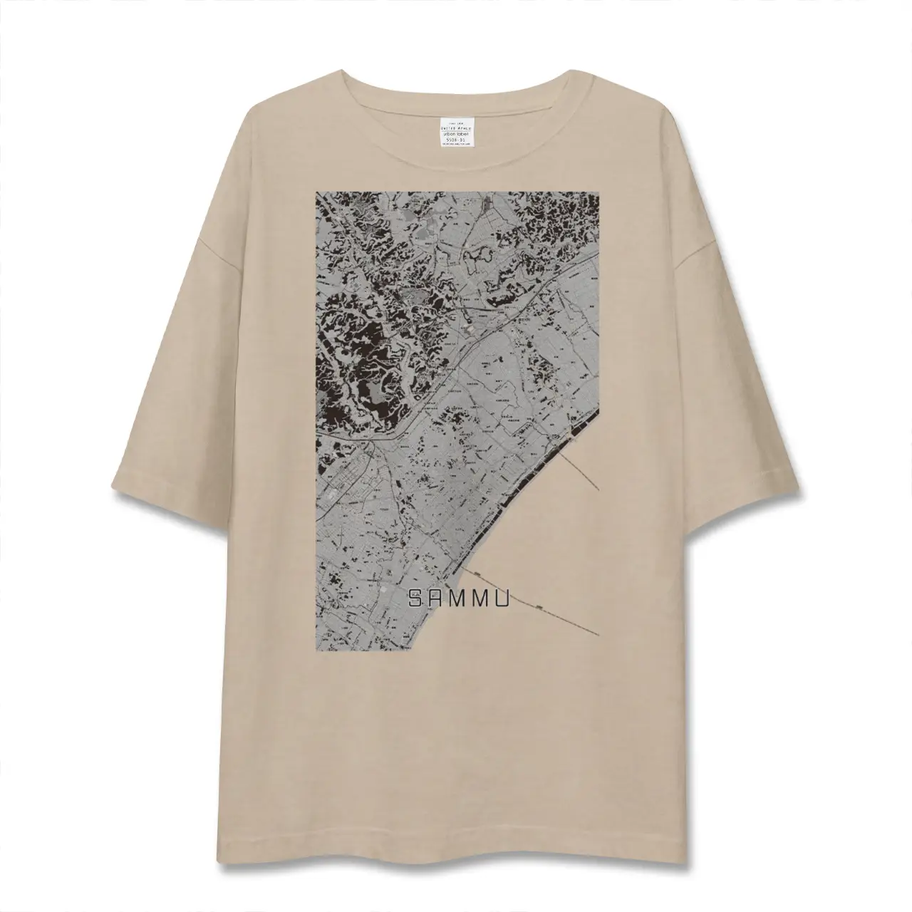 【山武（千葉県）】地図柄ビッグシルエットTシャツ