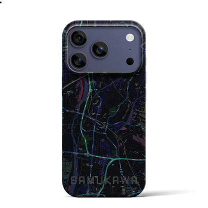 【寒川（神奈川県）】地図柄iPhoneケース（バックカバータイプ）