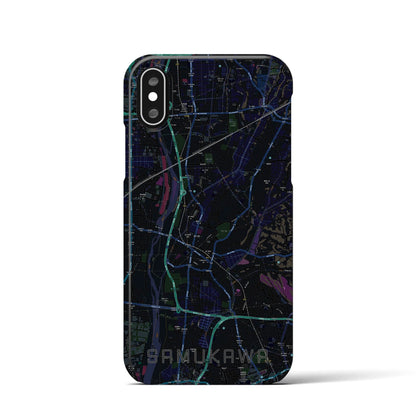 【寒川（神奈川県）】地図柄iPhoneケース（バックカバータイプ）