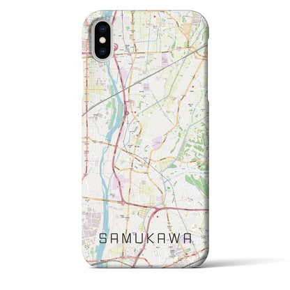 【寒川（神奈川県）】地図柄iPhoneケース（バックカバータイプ）