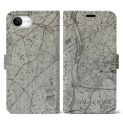 【寒川（神奈川県）】地図柄iPhoneケース（手帳タイプ）