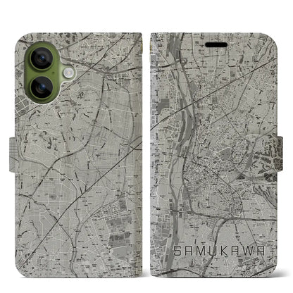 【寒川（神奈川県）】地図柄iPhoneケース（手帳タイプ）