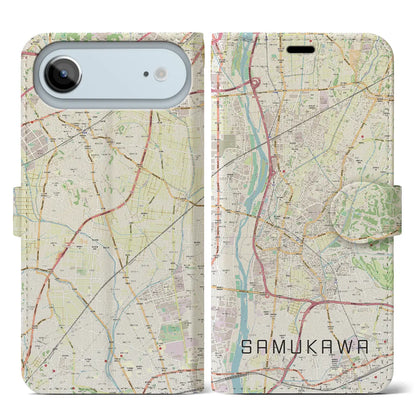 【寒川（神奈川県）】地図柄iPhoneケース（手帳タイプ）