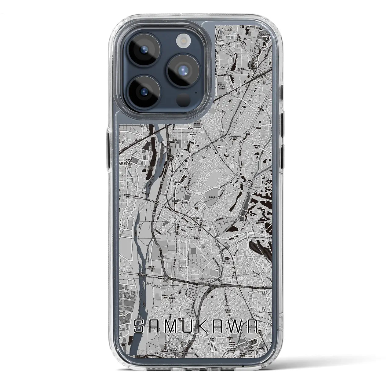 【寒川（神奈川県）】地図柄iPhoneケース（MagSafeタイプ）