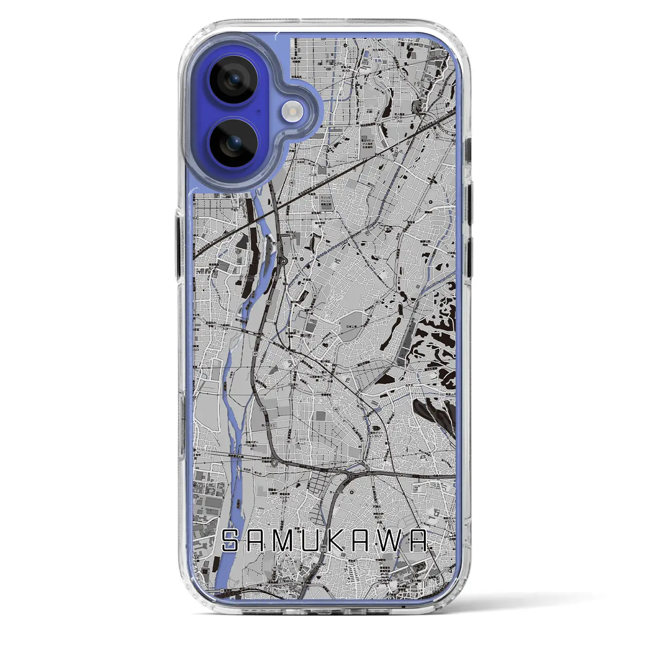 【寒川（神奈川県）】地図柄iPhoneケース（MagSafeタイプ）