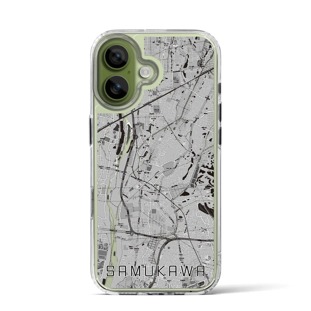 【寒川（神奈川県）】地図柄iPhoneケース（MagSafeタイプ）