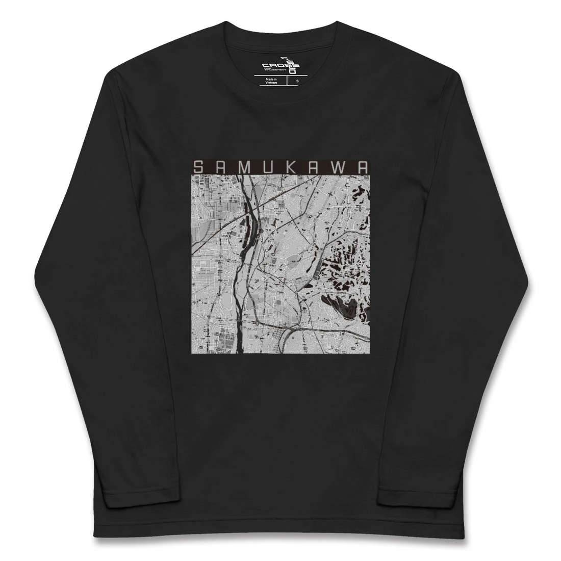 【寒川(神奈川県)】地図柄ロングスリーブTシャツ