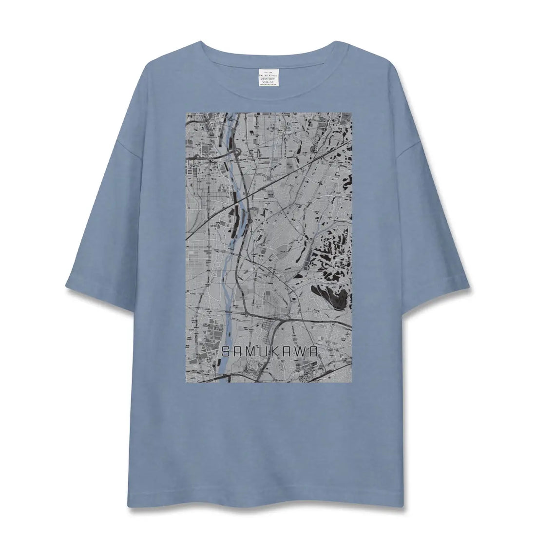 【寒川（神奈川県）】地図柄ビッグシルエットTシャツ