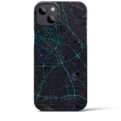 【サンノゼ（アメリカ）】地図柄iPhoneケース（バックカバータイプ）