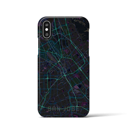 【サンノゼ（アメリカ）】地図柄iPhoneケース（バックカバータイプ）