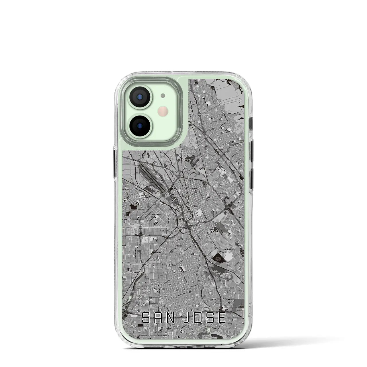 【サンノゼ（アメリカ）】地図柄iPhoneケース（MagSafeタイプ）