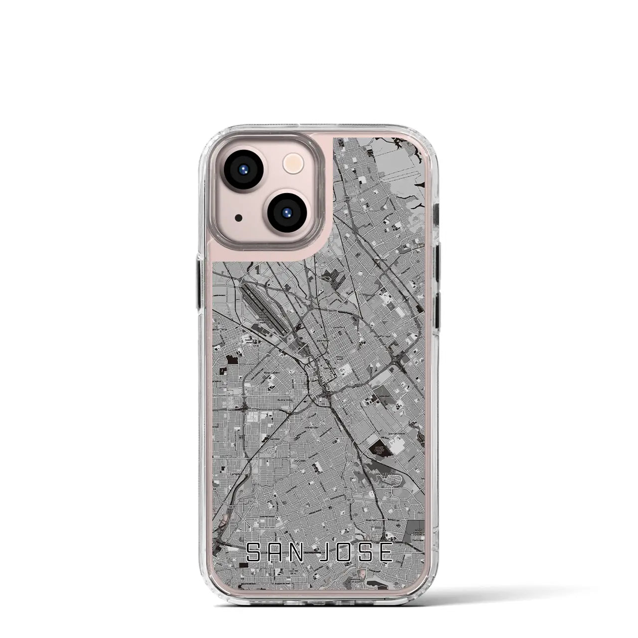 【サンノゼ（アメリカ）】地図柄iPhoneケース（MagSafeタイプ）