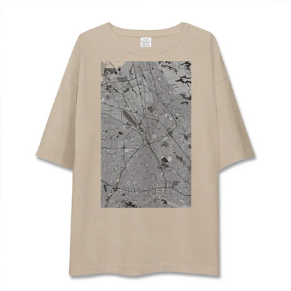 【サンノゼ（アメリカ）】地図柄ビッグシルエットTシャツ
