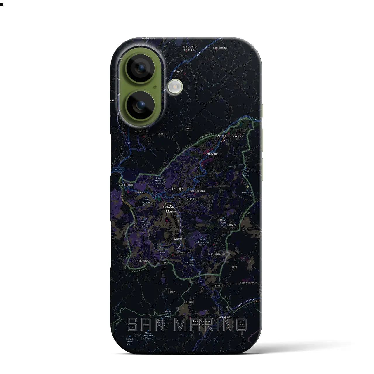 【サンマリノ】地図柄iPhoneケース（バックカバータイプ）