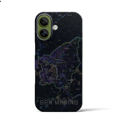 【サンマリノ】地図柄iPhoneケース（バックカバータイプ）