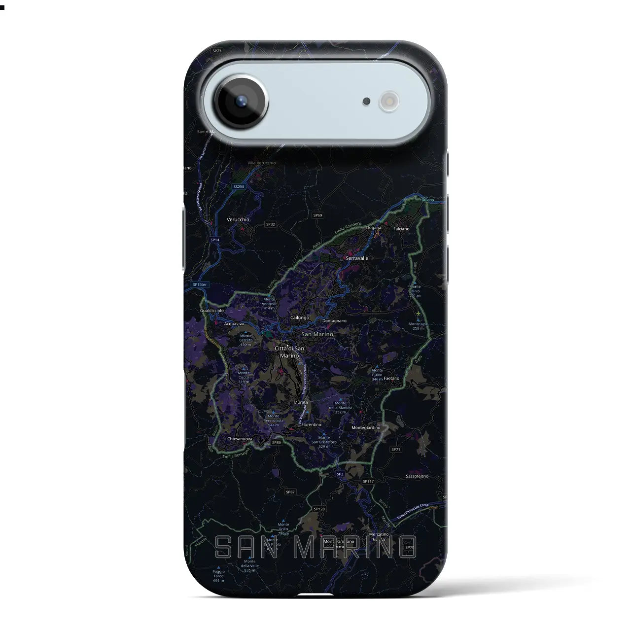 【サンマリノ】地図柄iPhoneケース（バックカバータイプ）