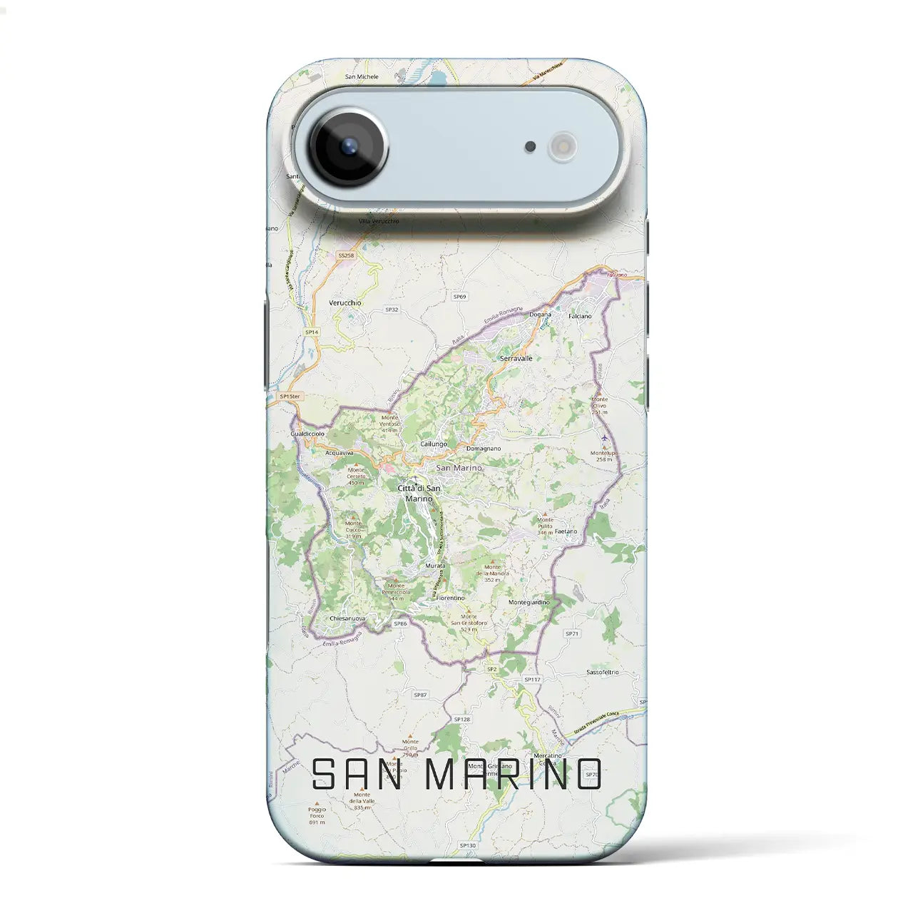 【サンマリノ】地図柄iPhoneケース（バックカバータイプ）