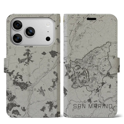 【サンマリノ】地図柄iPhoneケース（手帳タイプ）