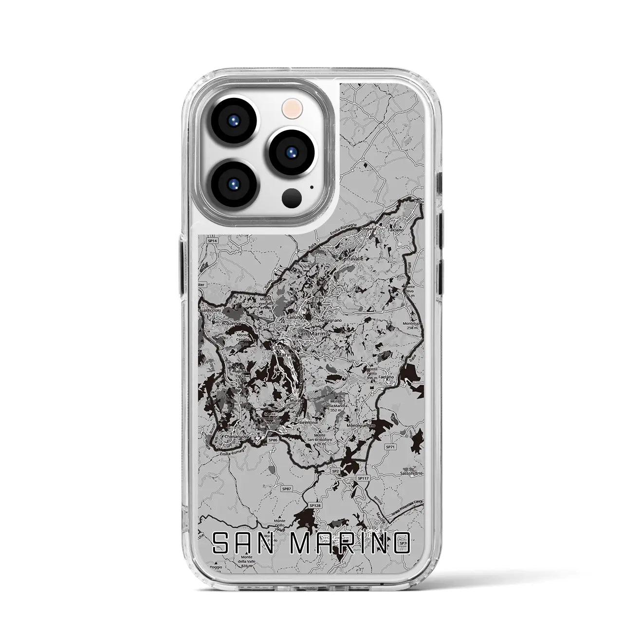 【サンマリノ】地図柄iPhoneケース（MagSafeタイプ）
