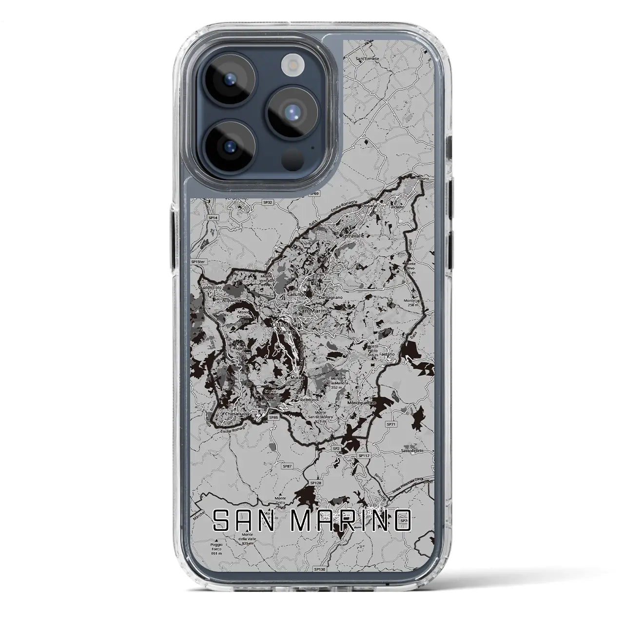 【サンマリノ】地図柄iPhoneケース（MagSafeタイプ）
