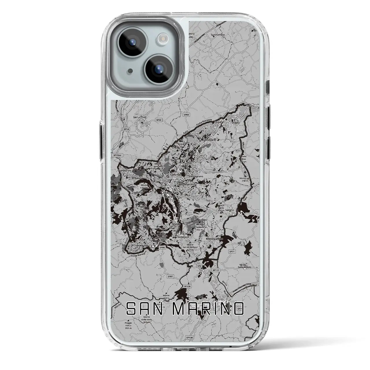 【サンマリノ】地図柄iPhoneケース（MagSafeタイプ）