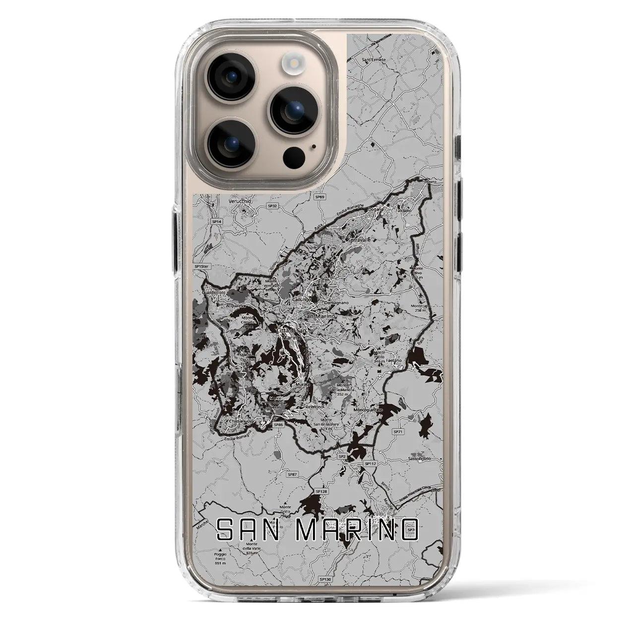 【サンマリノ】地図柄iPhoneケース（MagSafeタイプ）