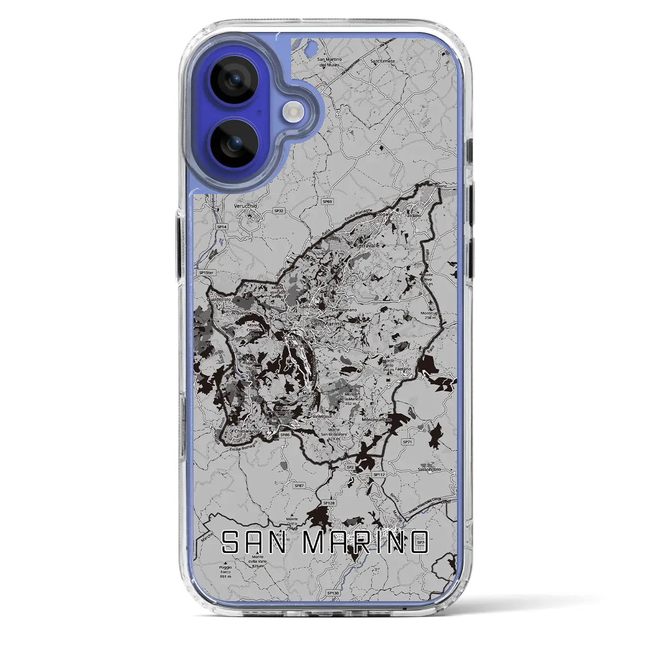 【サンマリノ】地図柄iPhoneケース（MagSafeタイプ）