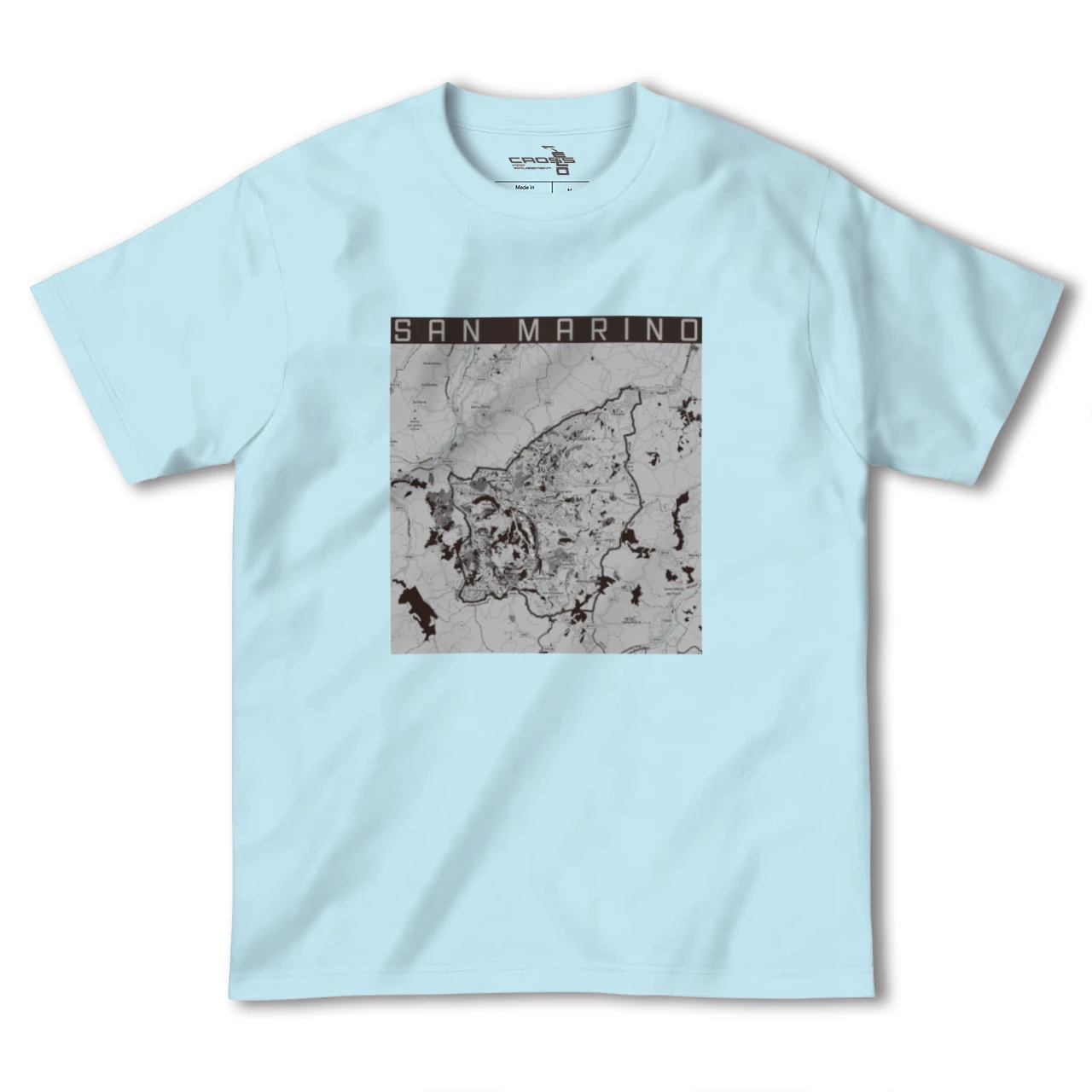 【サンマリノ】地図柄ヘビーウェイトTシャツ