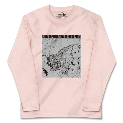 【サンマリノ】地図柄ロングスリーブTシャツ