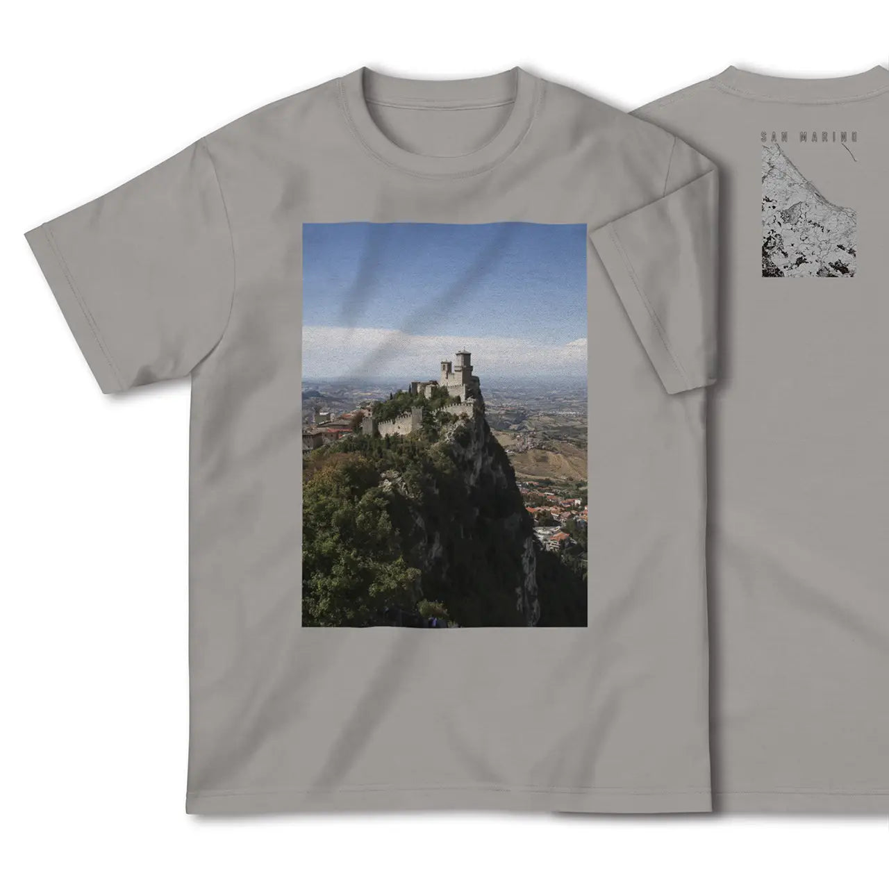 【サンマリノ】Map World ハイクオリティTシャツ