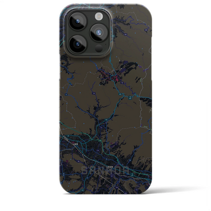 【真田（長野県）】地図柄iPhoneケース（バックカバータイプ）