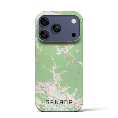 【真田（長野県）】地図柄iPhoneケース（バックカバータイプ）