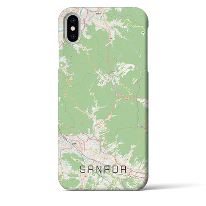 【真田（長野県）】地図柄iPhoneケース（バックカバータイプ）