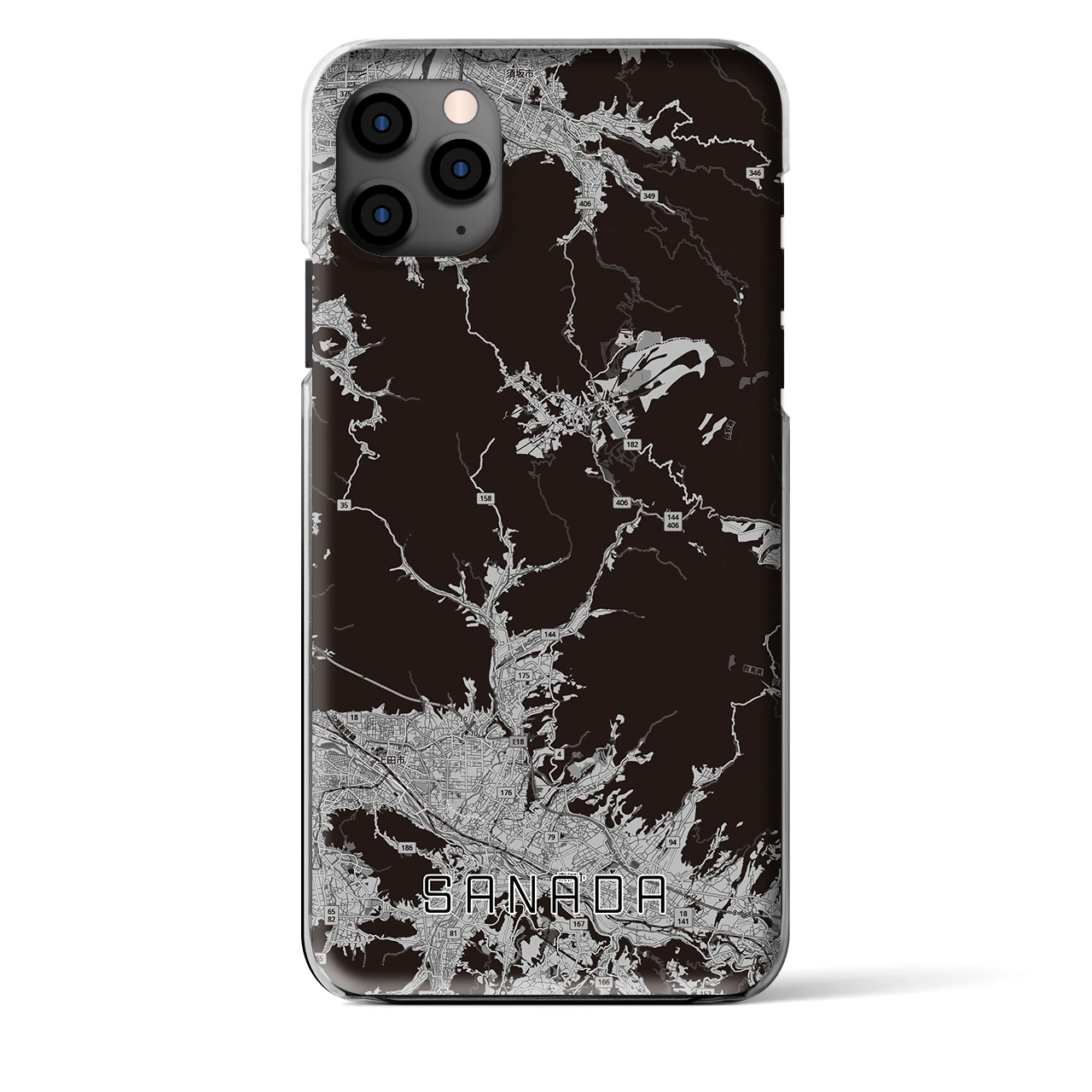 【真田（長野県）】地図柄iPhoneケース（クリアタイプ）