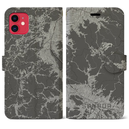 【真田（長野県）】地図柄iPhoneケース（手帳タイプ）