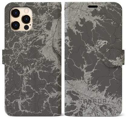 【真田（長野県）】地図柄iPhoneケース（手帳タイプ）